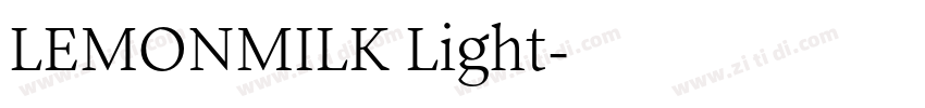 LEMONMILK Light字体转换